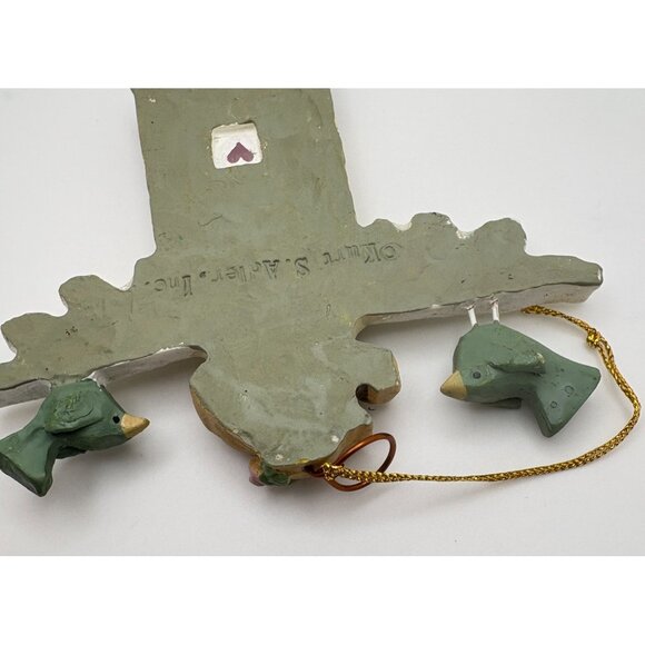 Vintage Kurt S Adler Angel Christmas Tree Ornament Birds & Birdhouse Folk Art - Picture 5 of 6